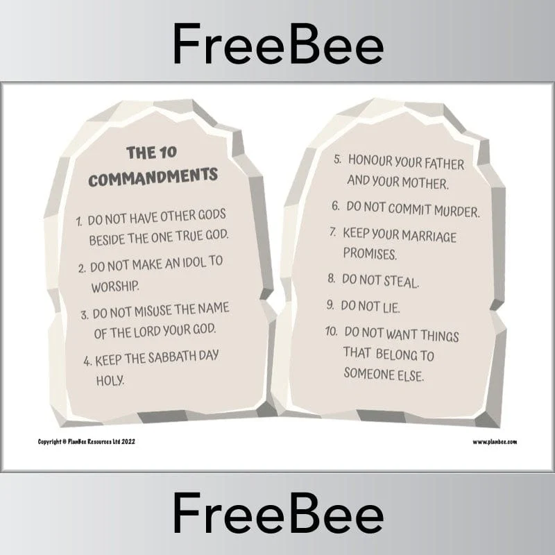 10 Commandments KS2 Poster - Image 2