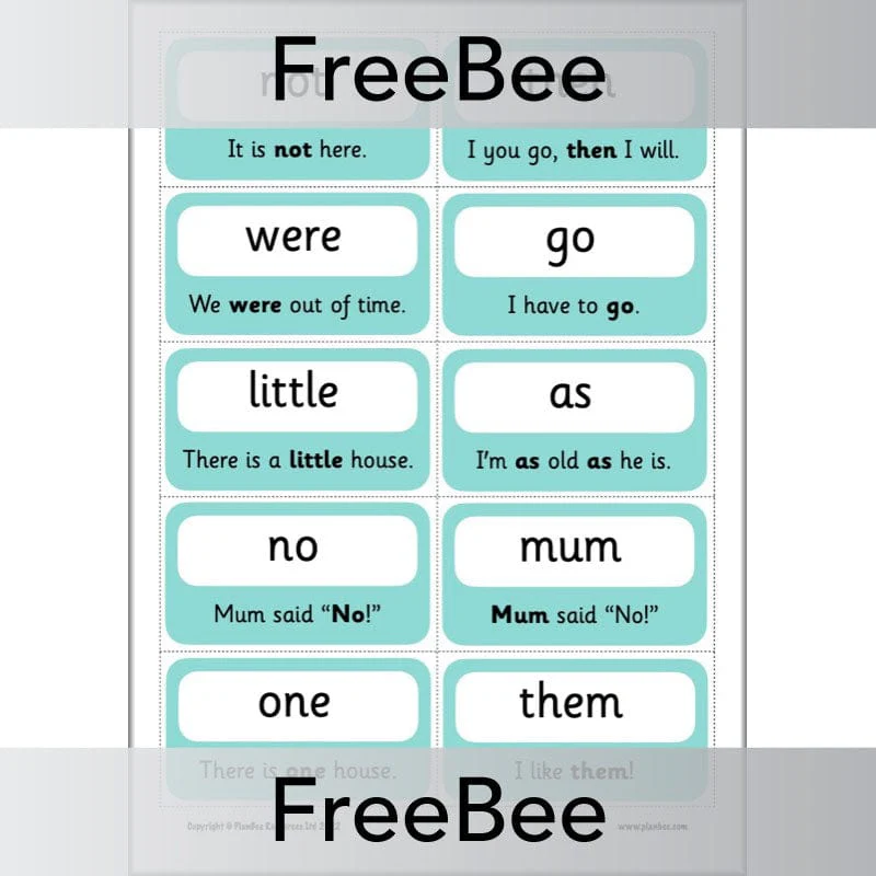 100 High Frequency Words Flashcards - Image 5