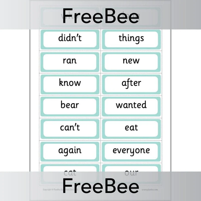 200 High Frequency Words Flashcards - Image 2