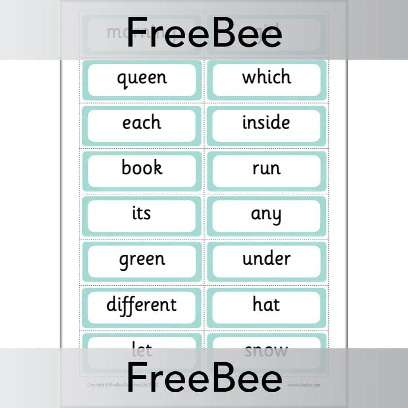 200 High Frequency Words Flashcards - Image 9