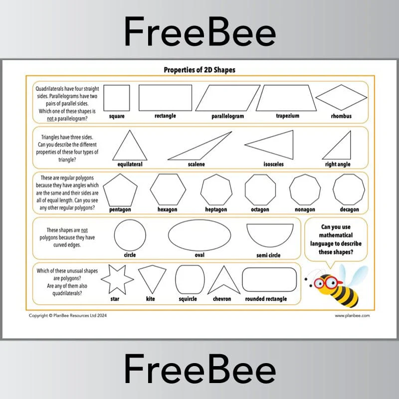 2D Shape Properties Poster - Image 2
