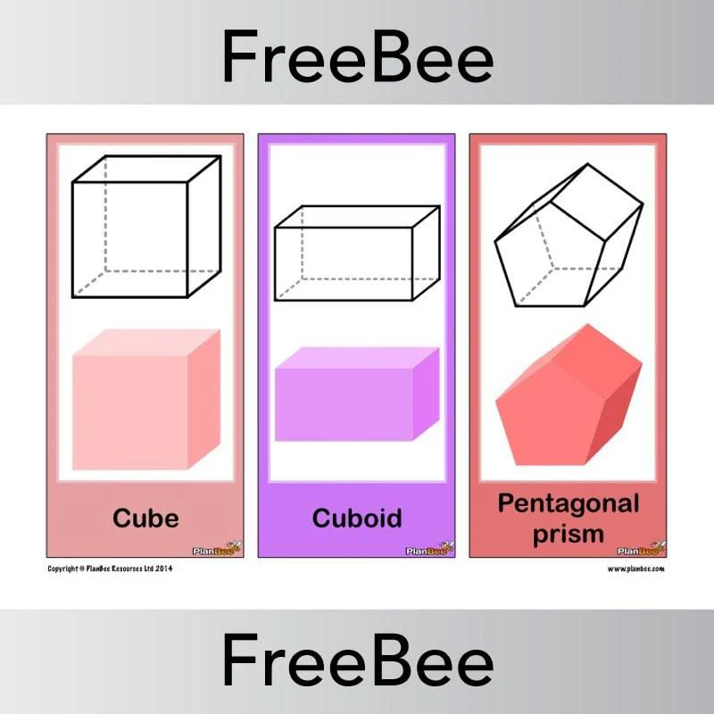 3D Shape Cards