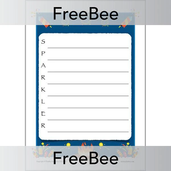 Bonfire Night-themed Acrostic Poem Templates - Image 4