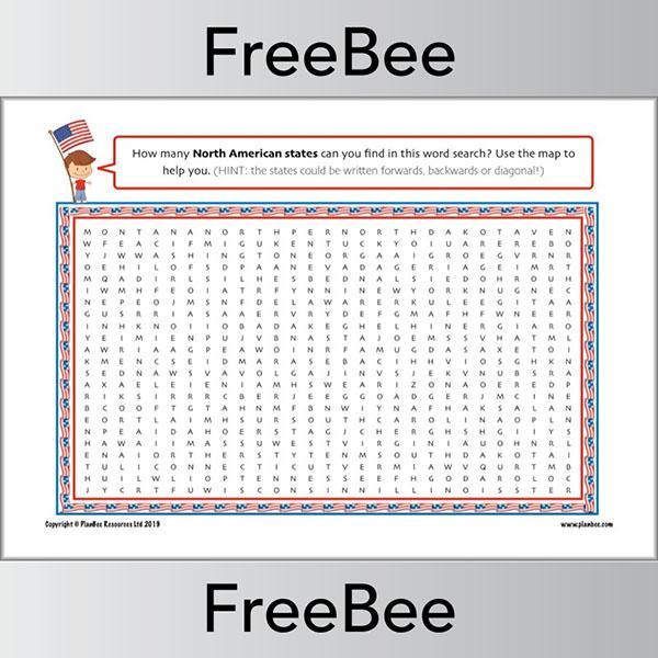 American States Word Search