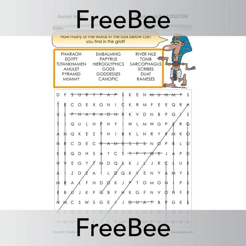 Ancient Egypt Word Search - Image 3