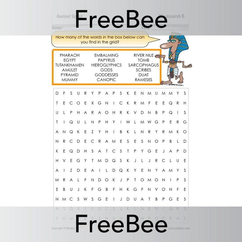 Ancient Egypt Word Search - Image 5
