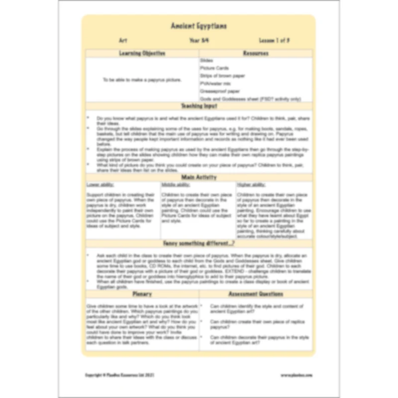 Ancient Egyptians Topic Enrichment Pack - Image 24