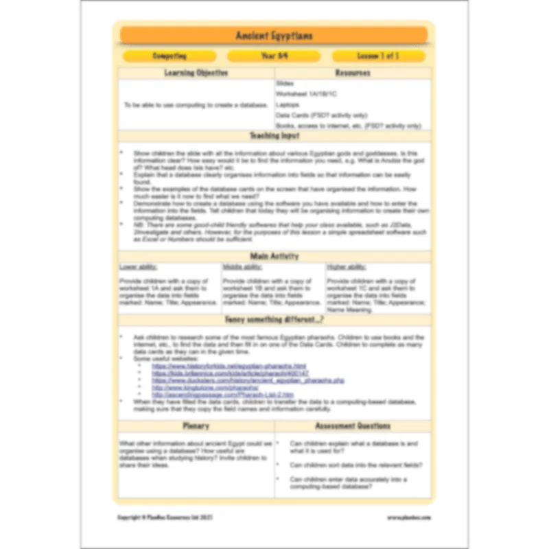 Ancient Egyptians Topic Enrichment Pack - Image 25