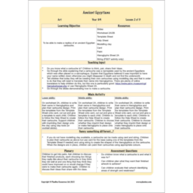Ancient Egyptians Topic Enrichment Pack - Image 43