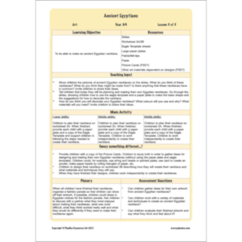 Ancient Egyptians Topic Enrichment Pack - Image 51