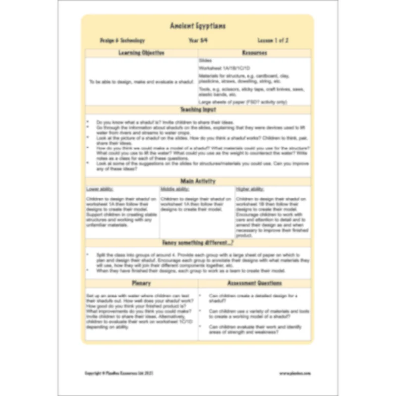 Ancient Egyptians Topic Enrichment Pack - Image 67