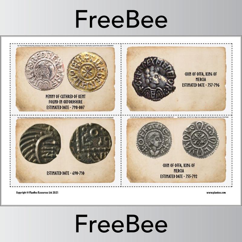 Anglo Saxon Coins Picture Cards - Image 2