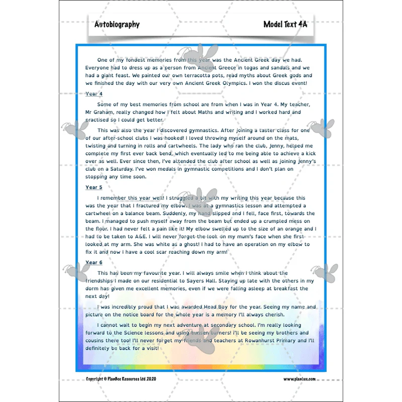 Autobiography KS2 - Image 48