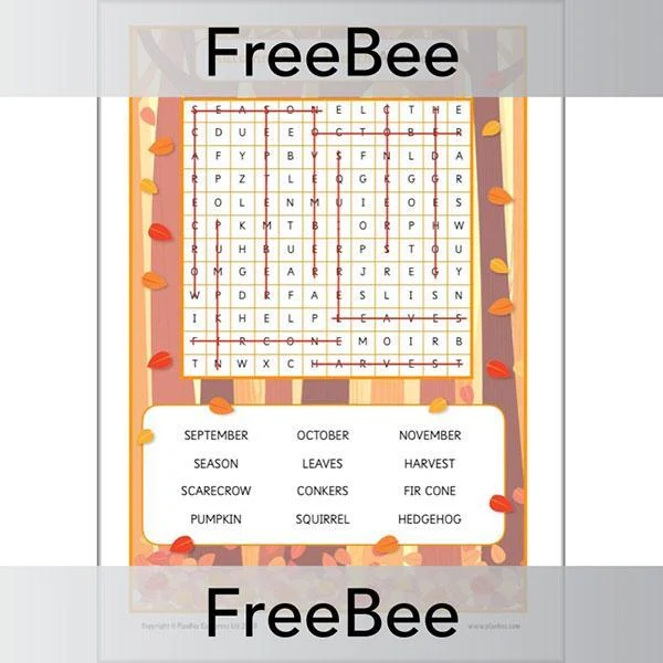 Autumn Word Search - Image 2