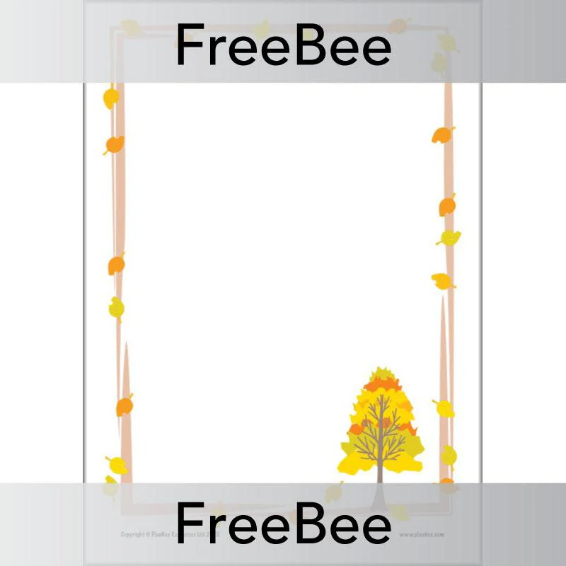 Autumn Writing Frames - Image 6