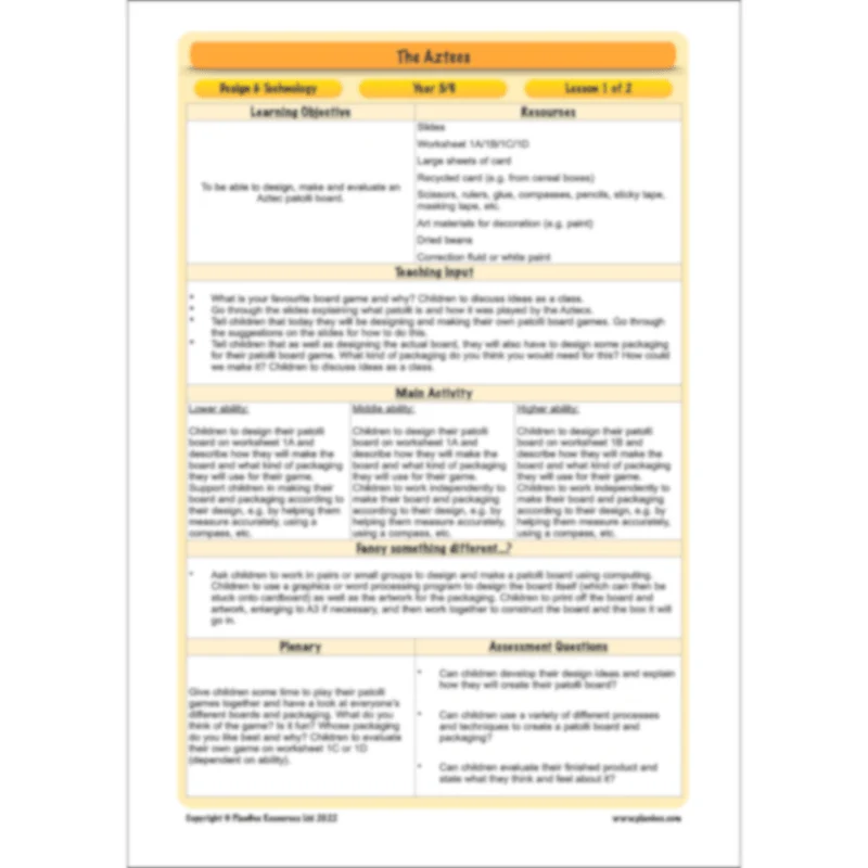 Aztecs Topic Enrichment Pack - Image 57