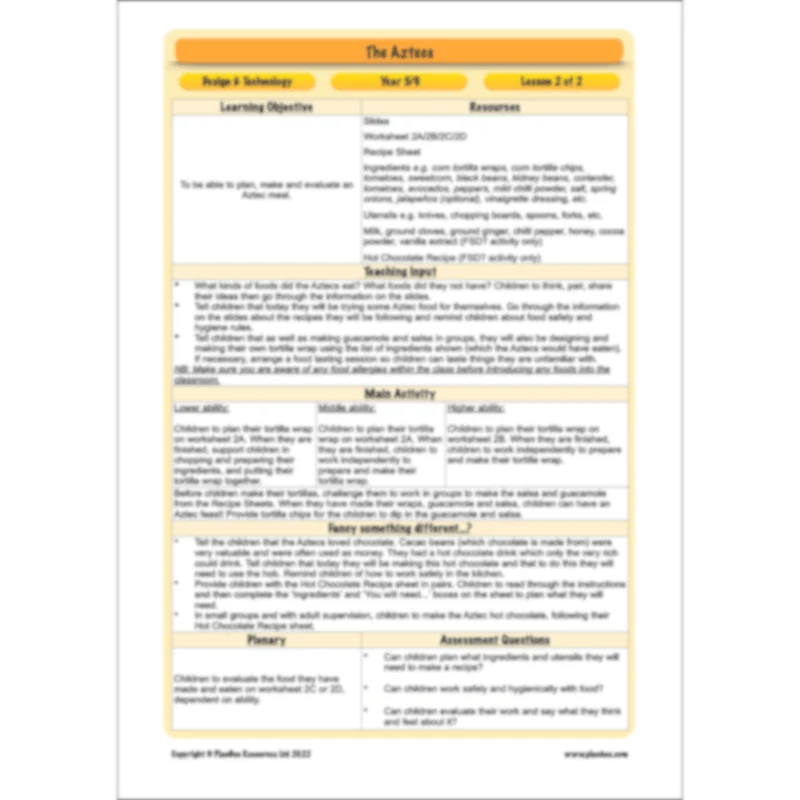 Aztecs Topic Enrichment Pack - Image 65
