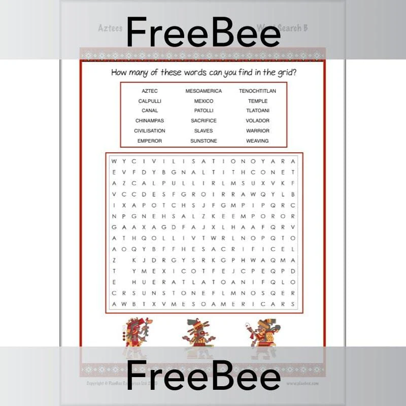 Aztecs Word Search - Image 3