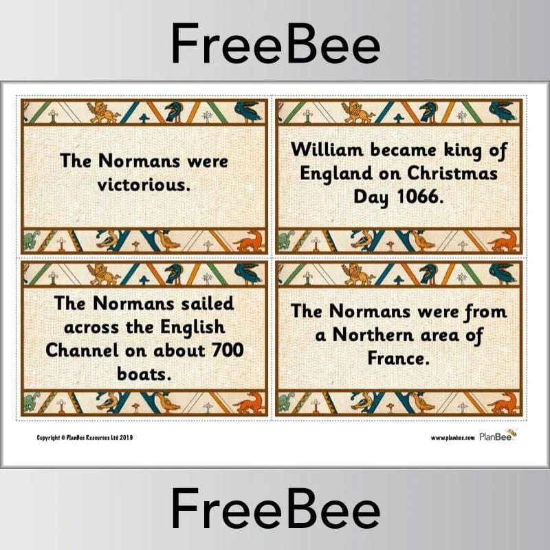Battle of Hastings KS2 Fact Cards - Image 3
