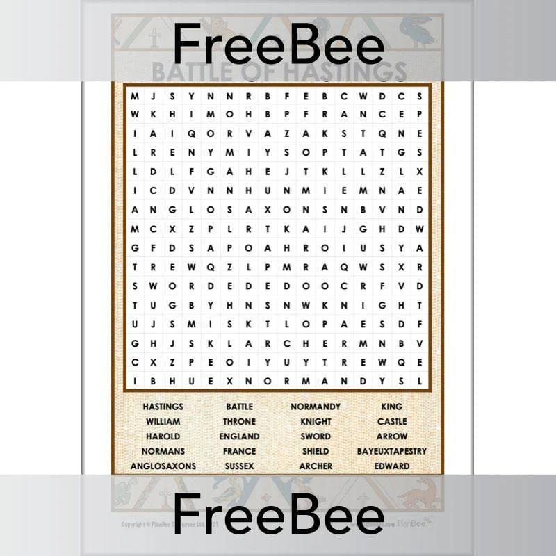 Battle of Hastings Word Search