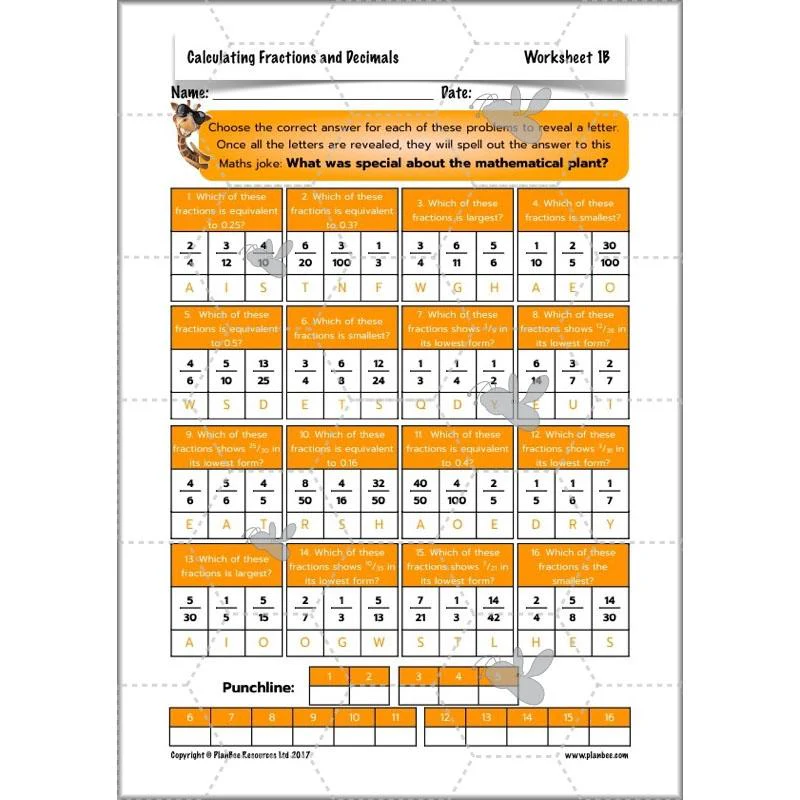 Calculating Fractions and Decimals - Image 14
