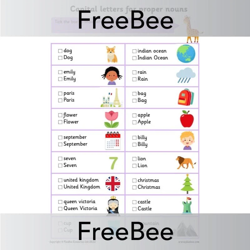 Capital Letters and Full Stops Worksheets
