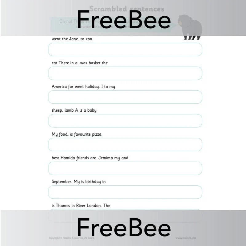 Capital Letters and Full Stops Worksheets - Image 3