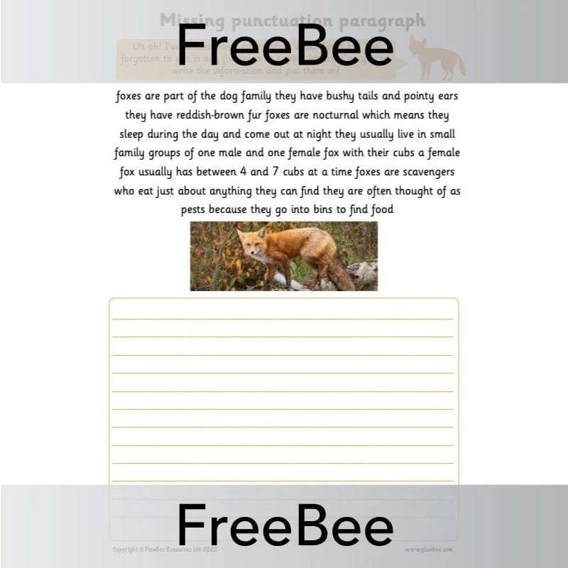 Capital Letters and Full Stops Worksheets - Image 9