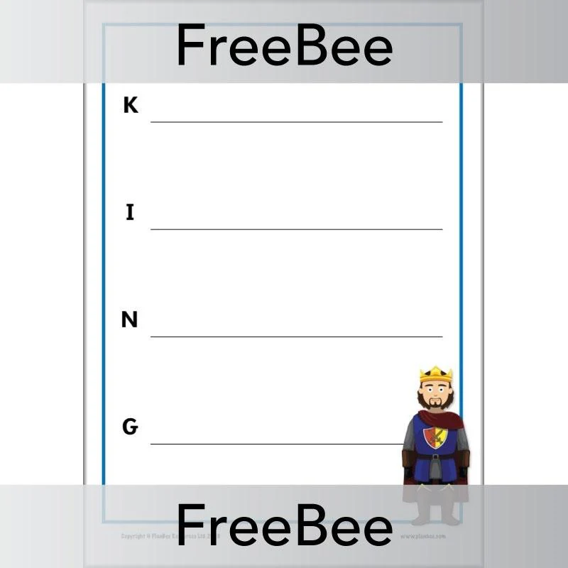 Castle Acrostic Poem Template - Image 4