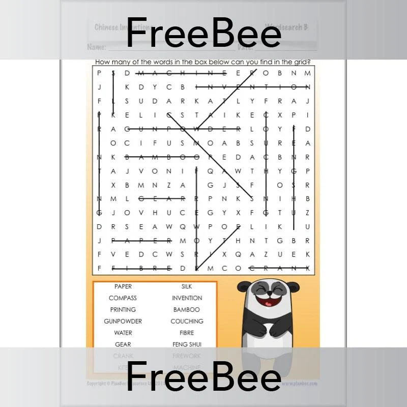 Chinese Inventions Wordsearch - Image 4