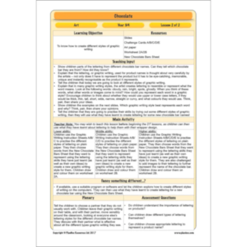 Chocolate Topic Enrichment Pack - Image 81