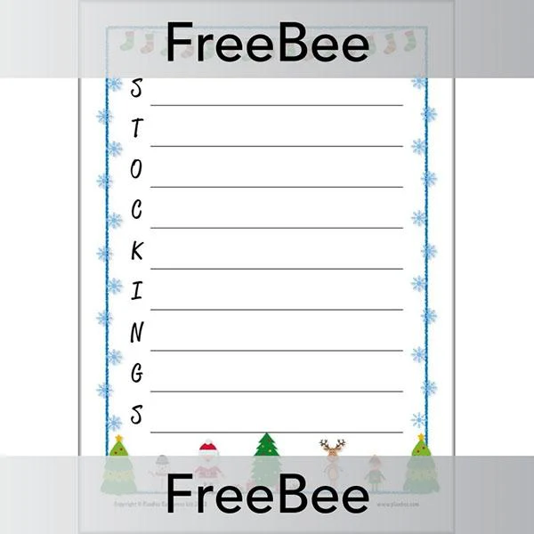 Christmas Acrostic Poem Templates - Image 4