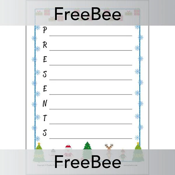 Christmas Acrostic Poem Templates - Image 6