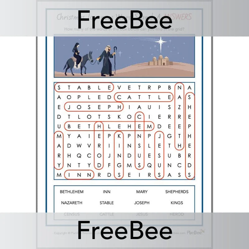 Christmas Journeys Word Search - Image 3