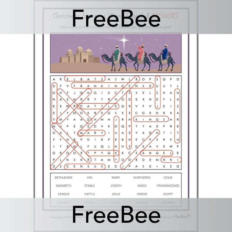 Christmas Journeys Word Search - Image 4