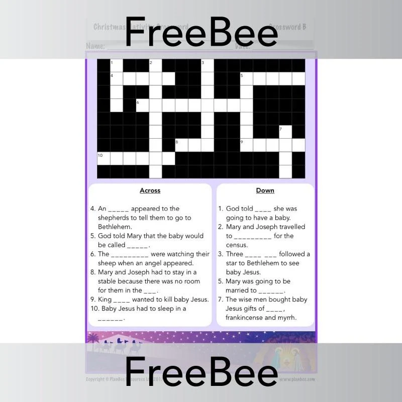 Christmas Nativity Crossword - Image 3