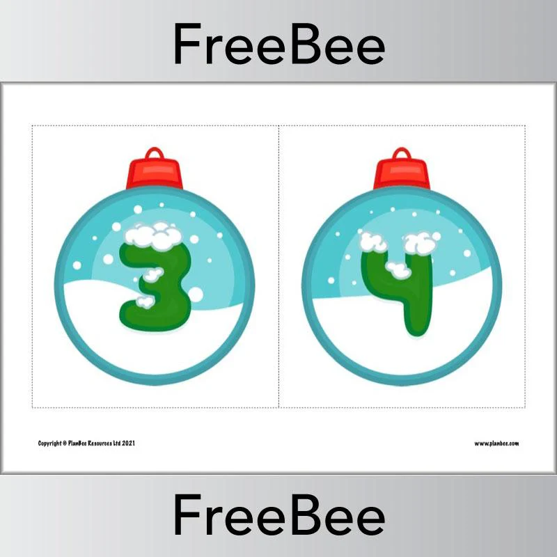 Christmas Numbers Display Pack - Image 2