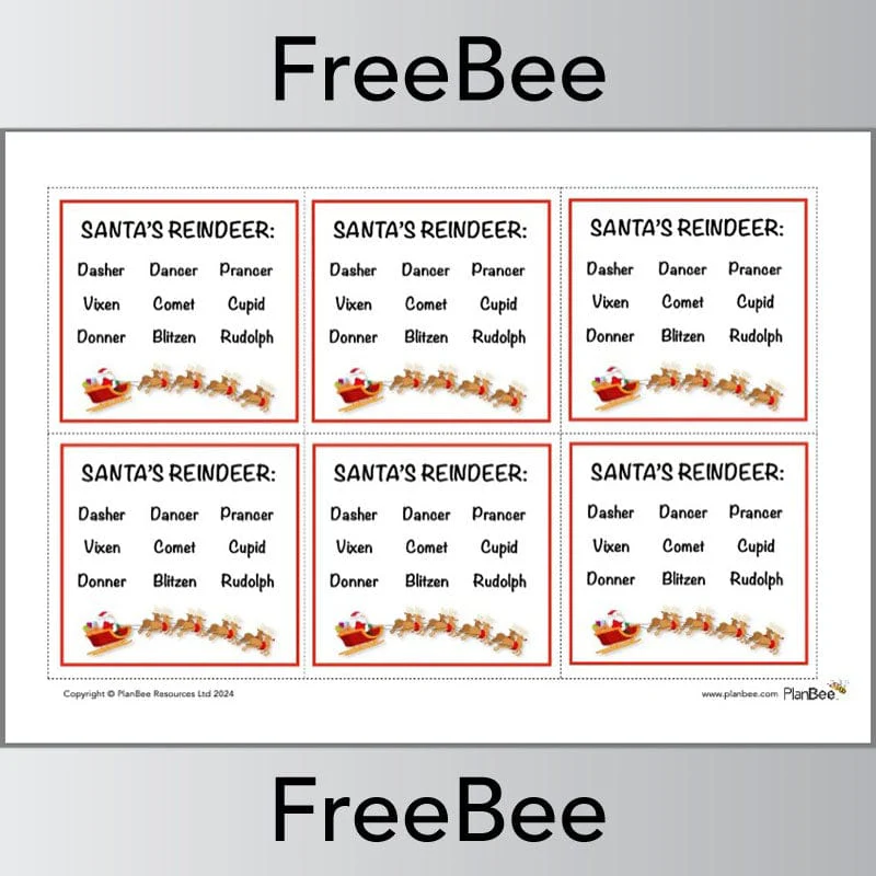 Christmas Reindeer Word Search - Image 2