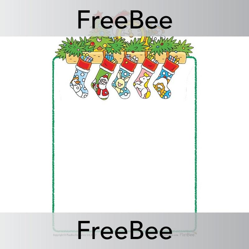 Christmas Stockings Writing Frame - Image 2