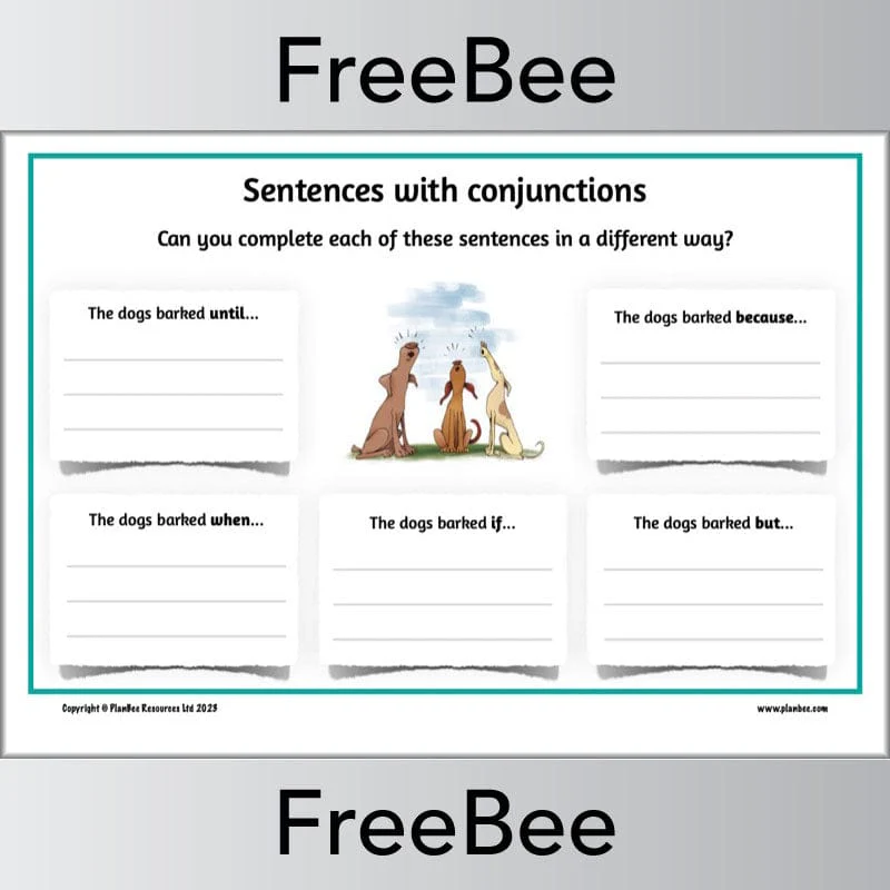 Conjunctions Worksheets