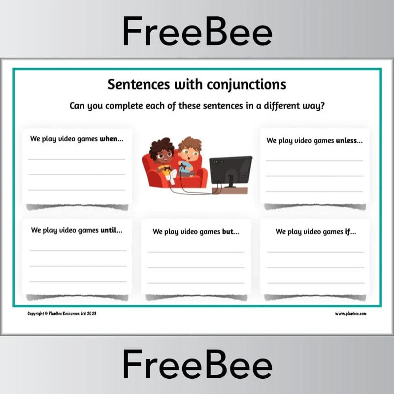 Conjunctions Worksheets - Image 2