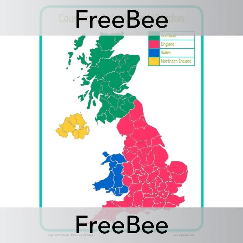 Counties of the UK Maps - Image 3