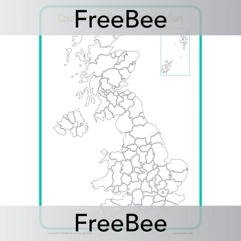 Counties of the UK Maps - Image 6