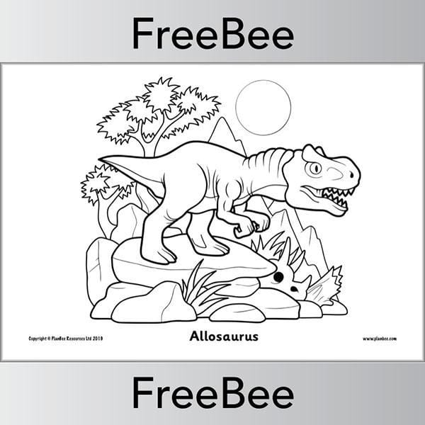 Dinosaur Colouring Pages - Image 10