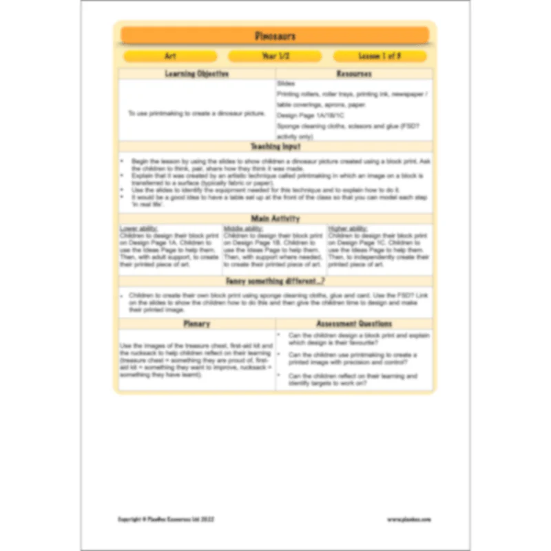 Dinosaurs KS1 Topic Enrichment Pack - Image 24