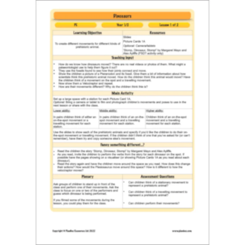 Dinosaurs KS1 Topic Enrichment Pack - Image 26