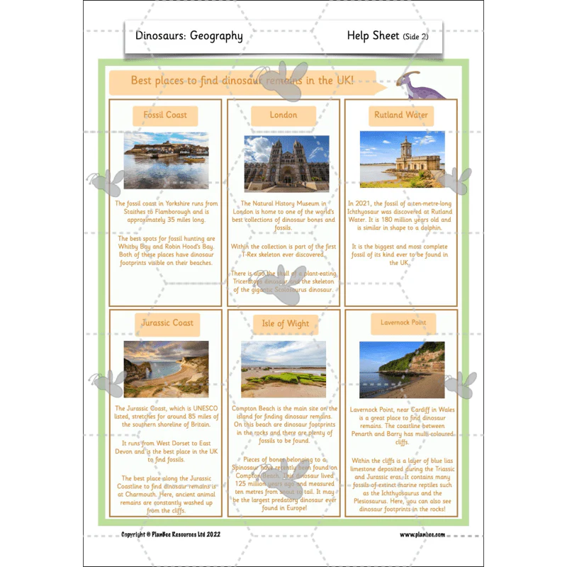 Dinosaurs KS1 Topic Enrichment Pack - Image 56