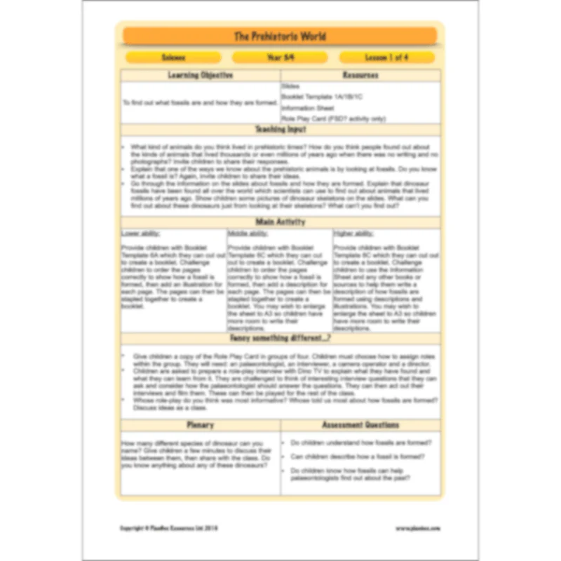 Dinosaurs KS2 Topic Enrichment Pack - Image 22