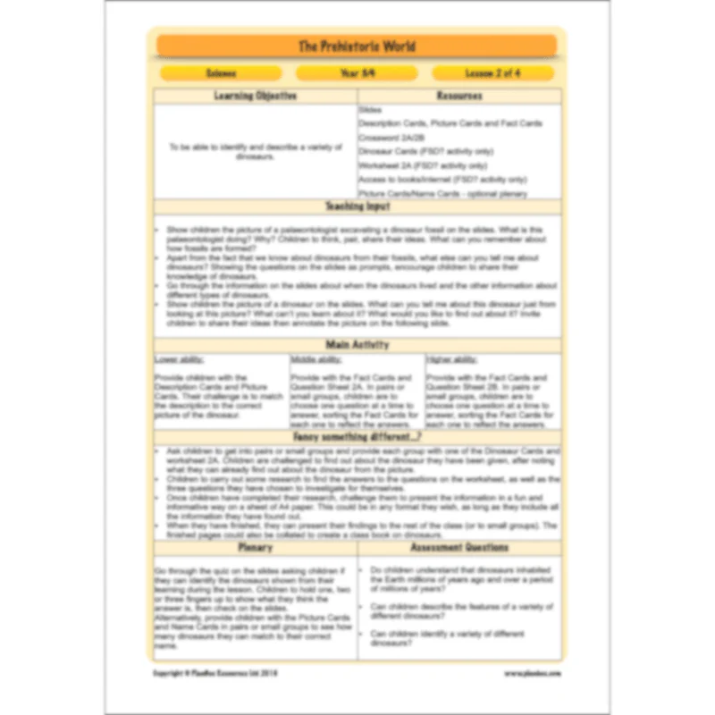 Dinosaurs KS2 Topic Enrichment Pack - Image 23