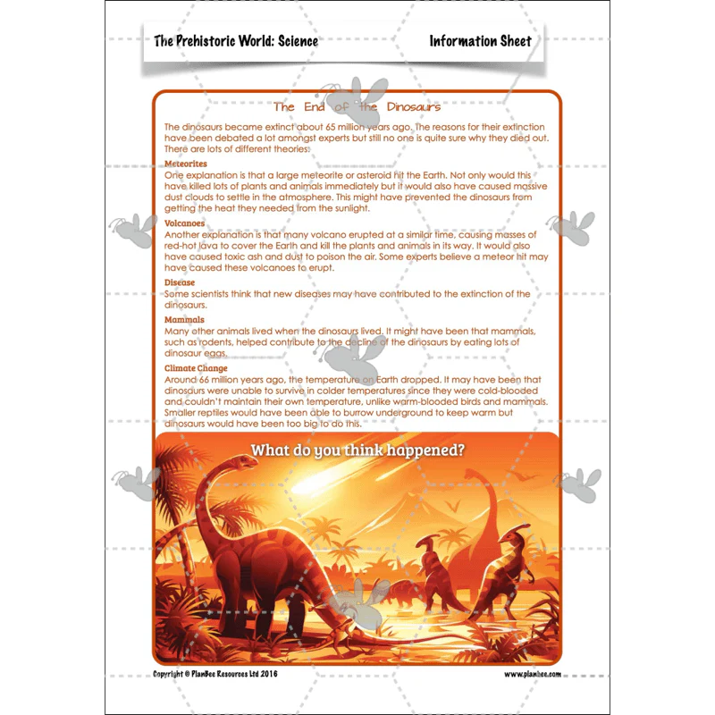 Dinosaurs KS2 Topic Enrichment Pack - Image 62